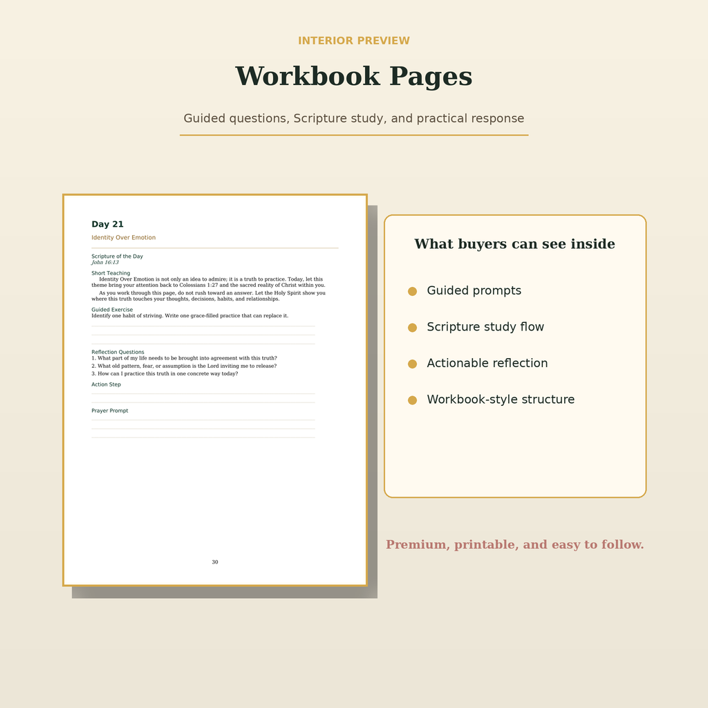 Christ in You 90-day workbook interior preview