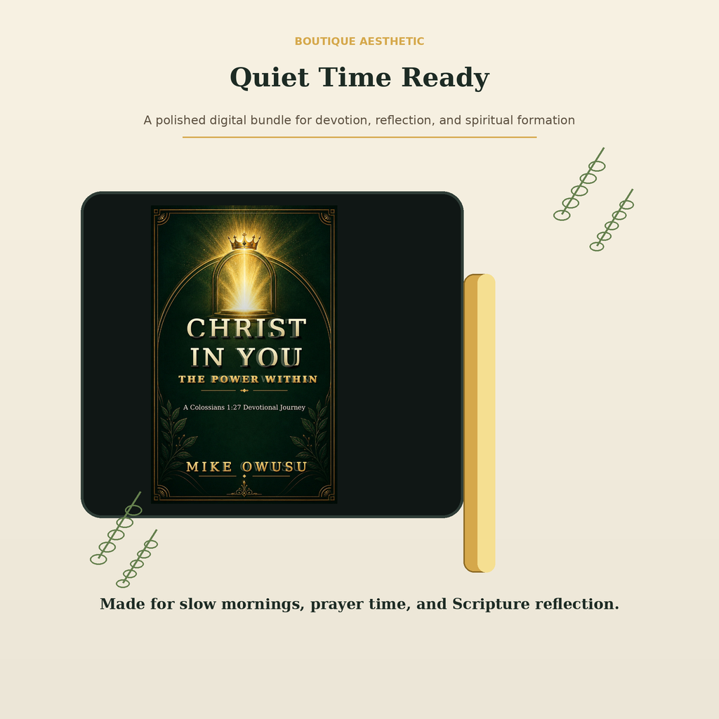 Christ in You premium Christian digital bundle lifestyle flatlay