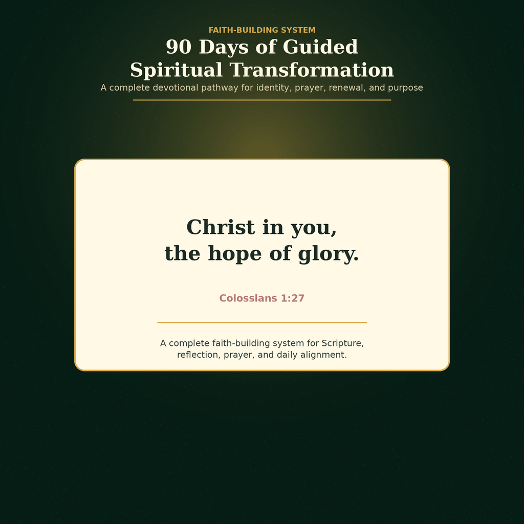Christ in You transformation-focused faith-building bundle graphic