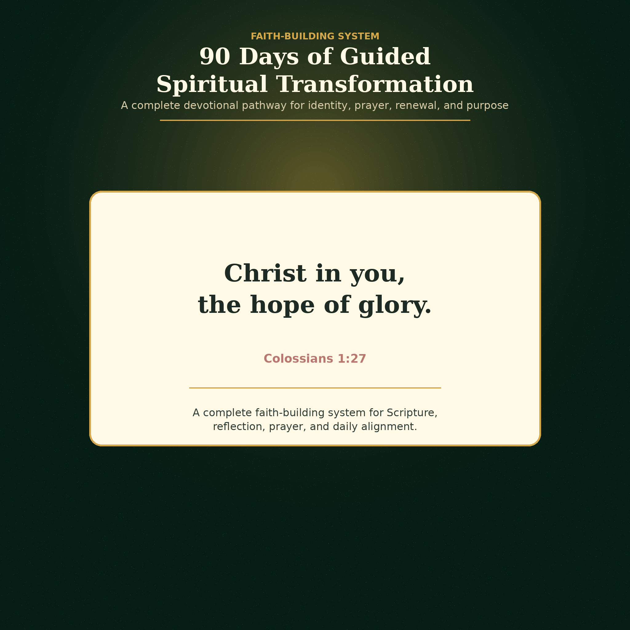 Christ in You transformation-focused faith-building bundle graphic