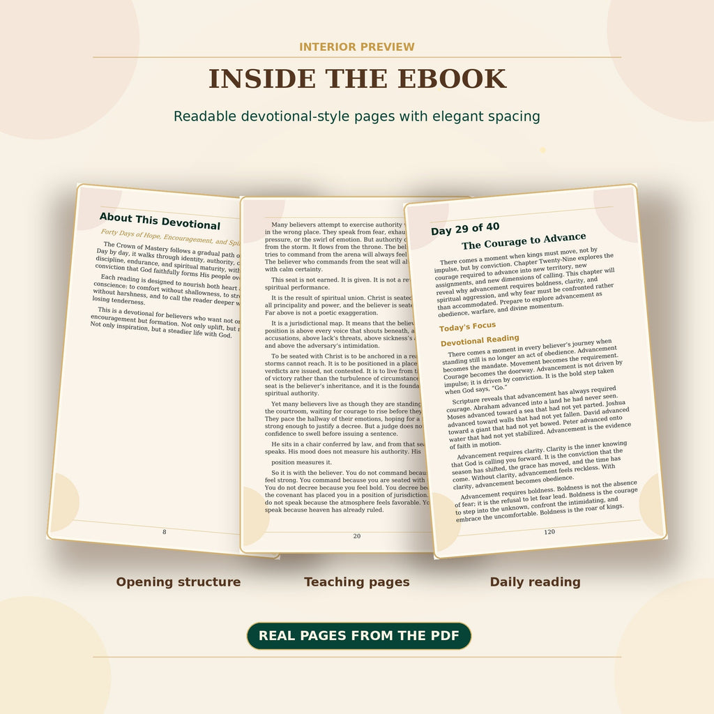 Inside the eBook preview for The Crown of Mastery