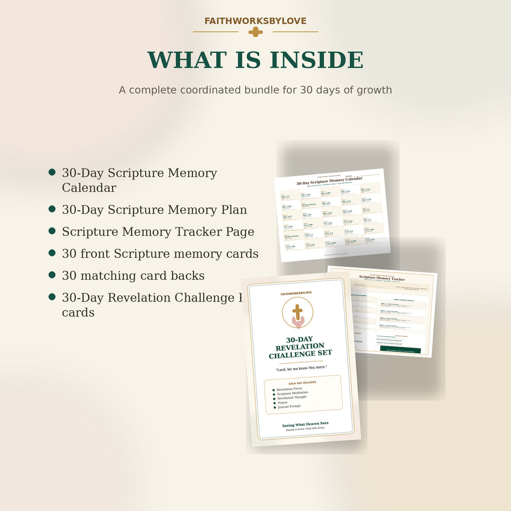 What is included in the Scripture Memory and Revelation Challenge bundle