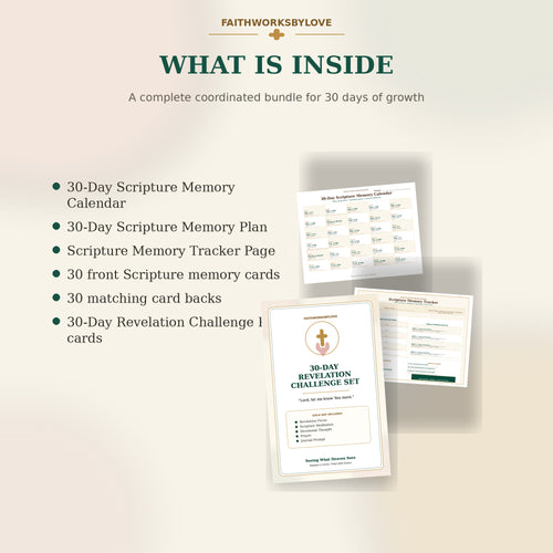 What is included in the Scripture Memory and Revelation Challenge bundle