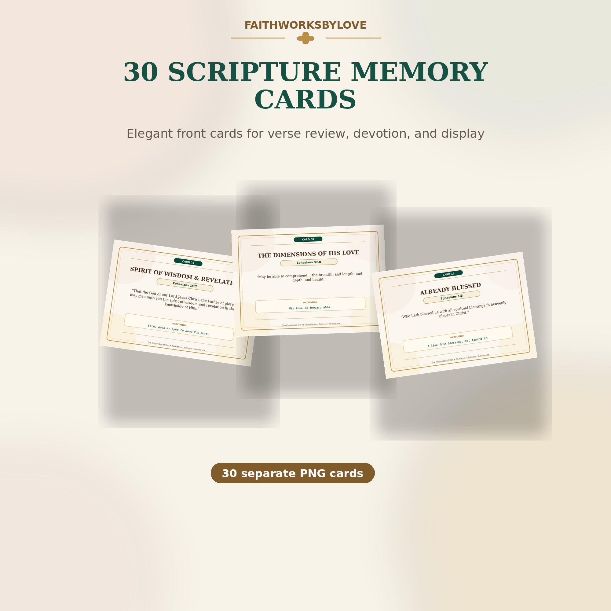 Scripture memory card fronts preview