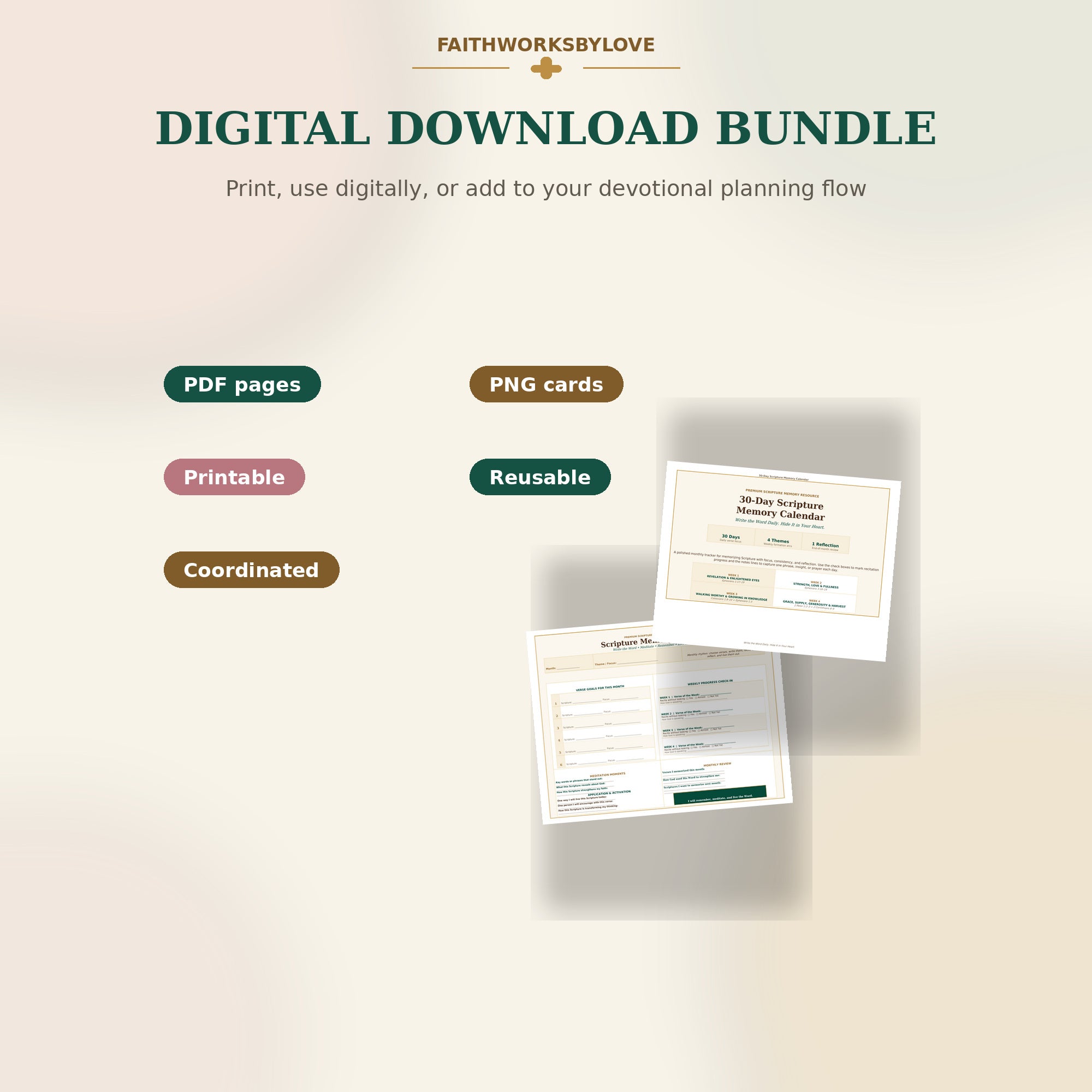 Digital download details for Scripture Memory and Revelation Challenge bundle