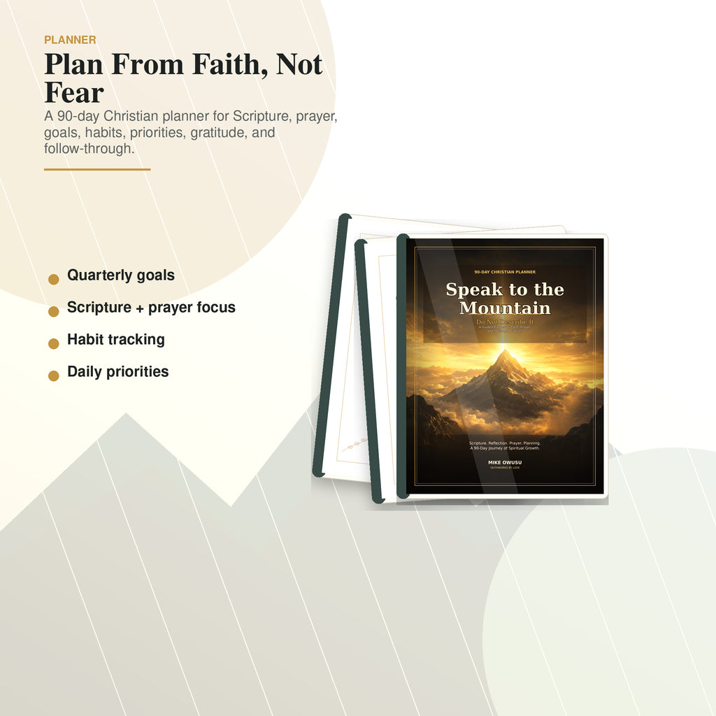 90-day Christian planner included in Speak to the Mountain