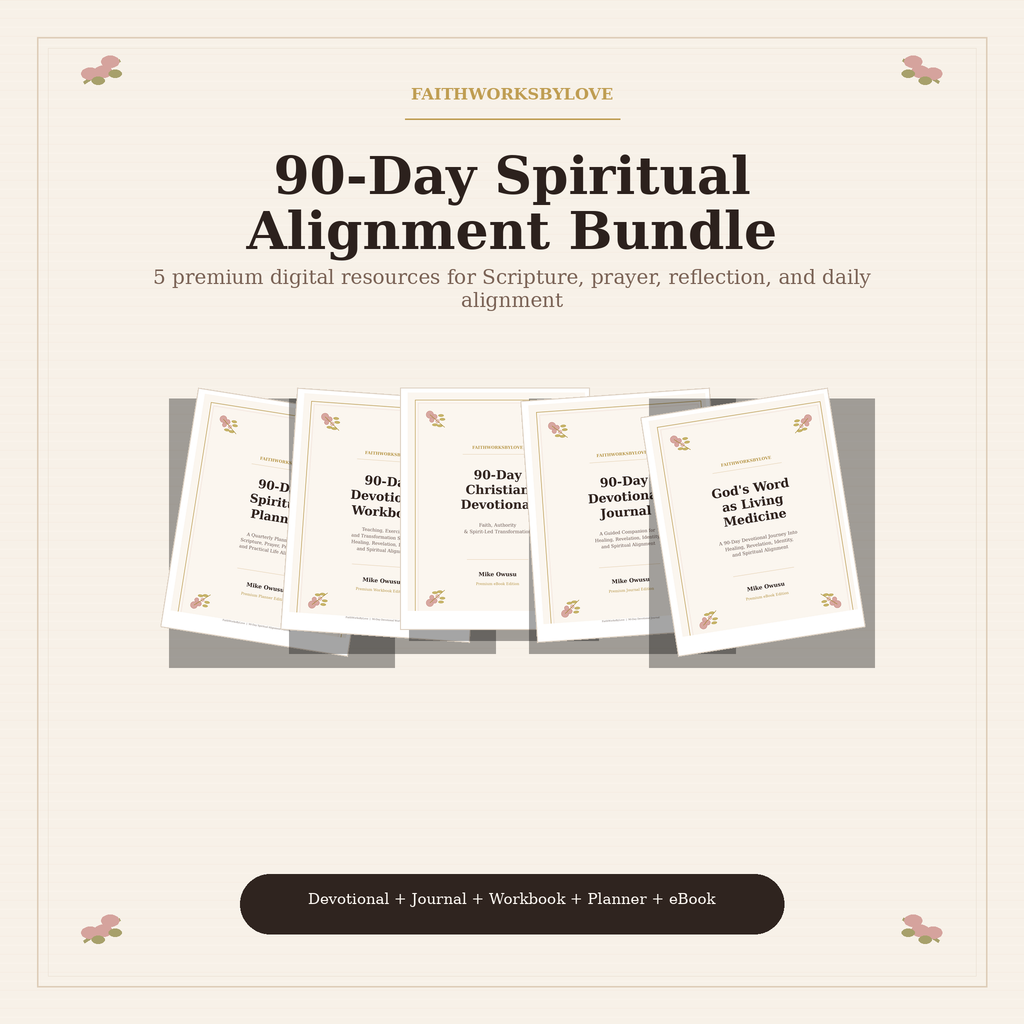 90-Day Spiritual Alignment Bundle cover with five digital resources