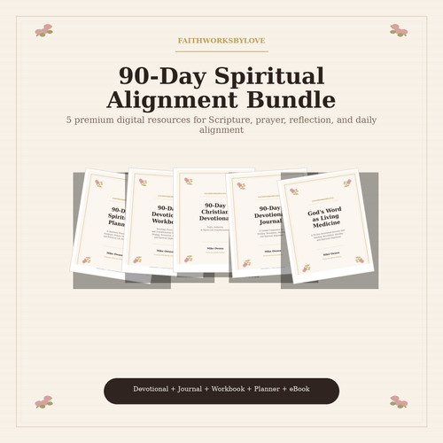 90-Day Spiritual Alignment Bundle cover with five digital resources