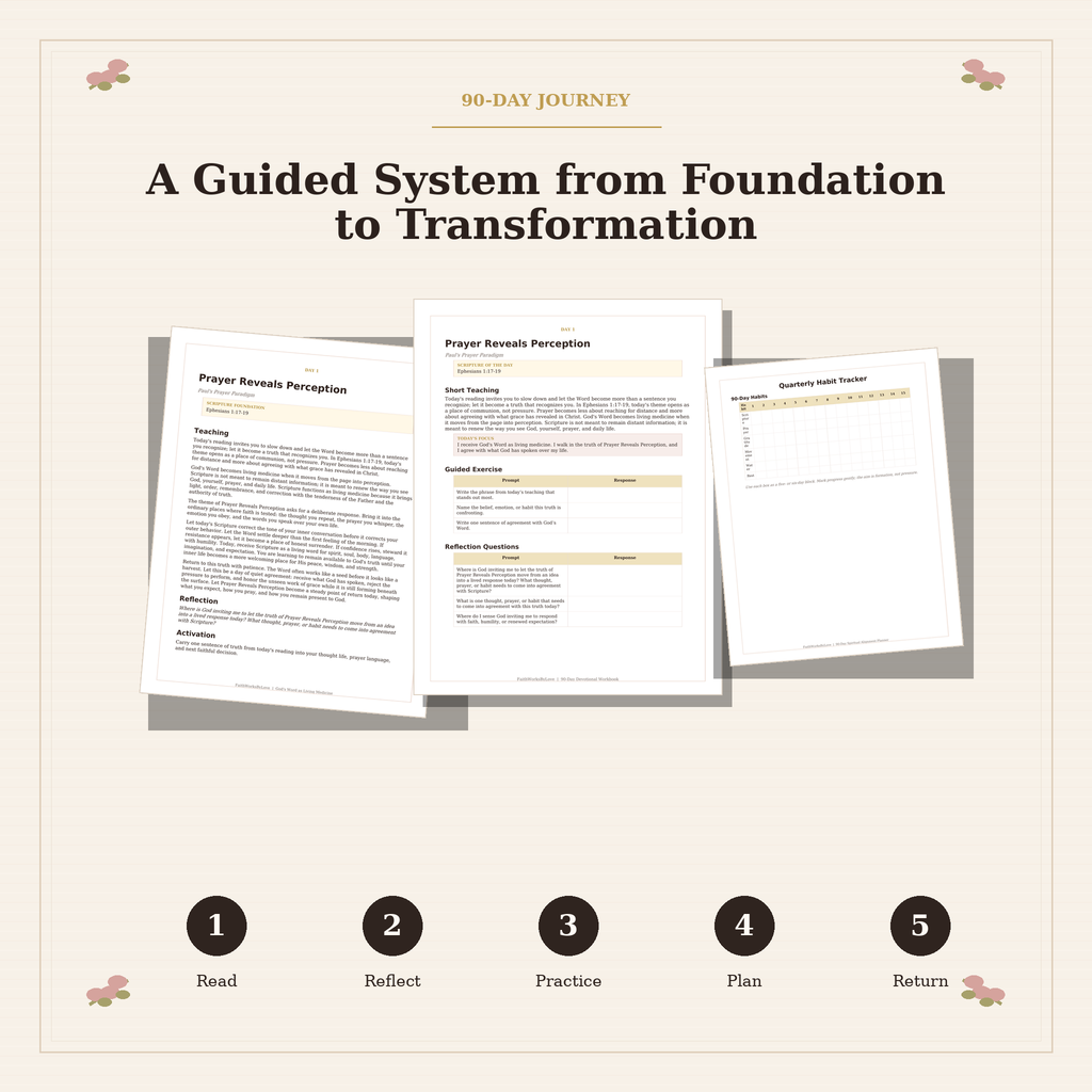 90-day journey map for spiritual alignment, prayer, and reflection