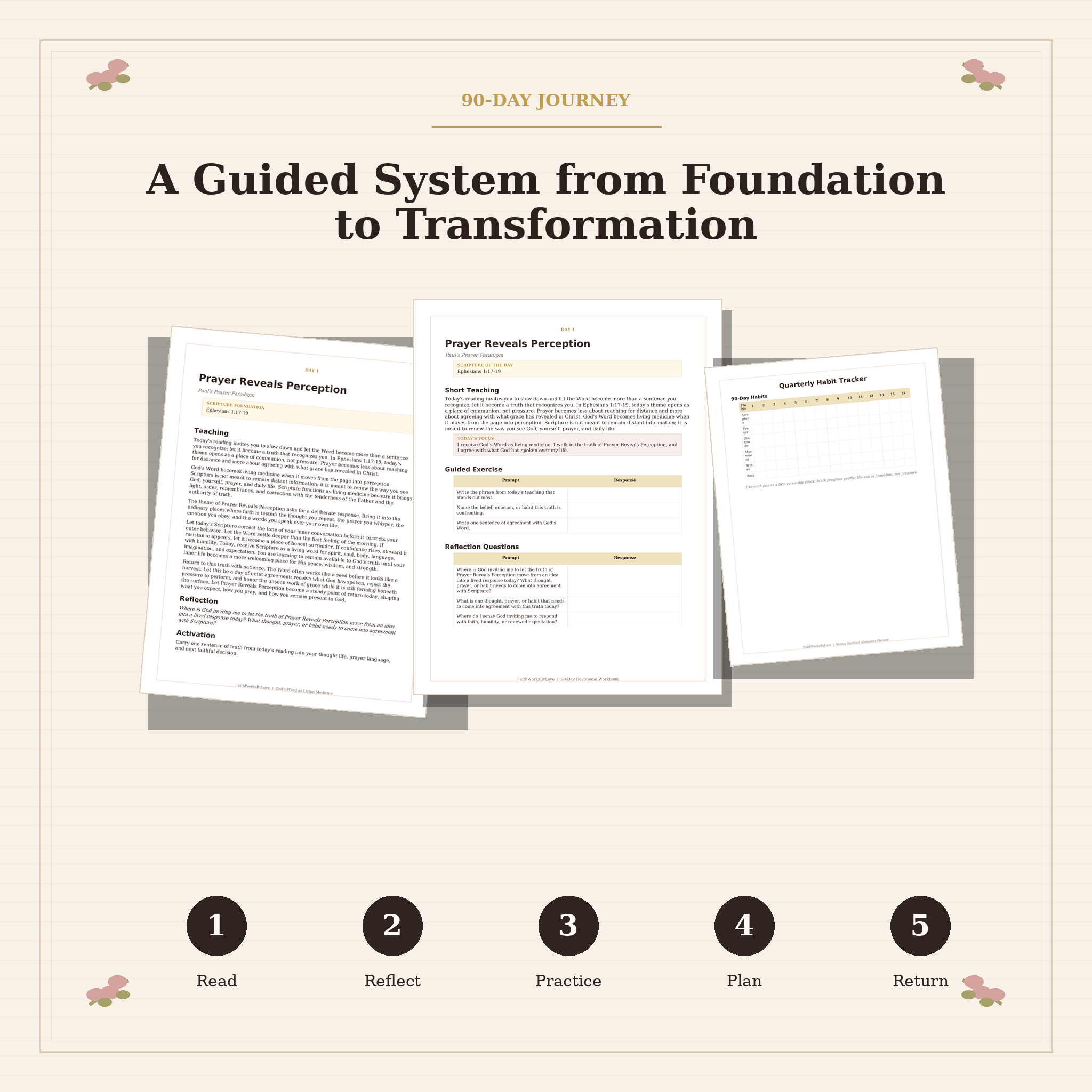 90-day journey map for spiritual alignment, prayer, and reflection