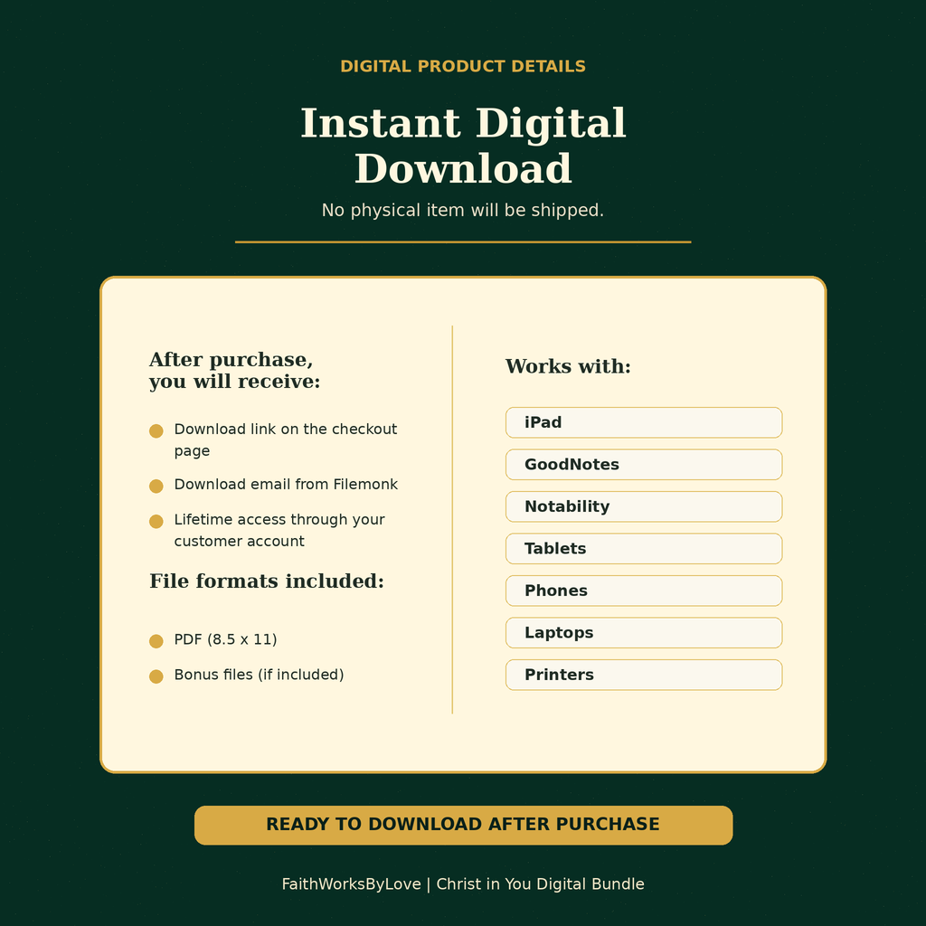 Instant digital download instructions for the Spiritual Alignment Bundle